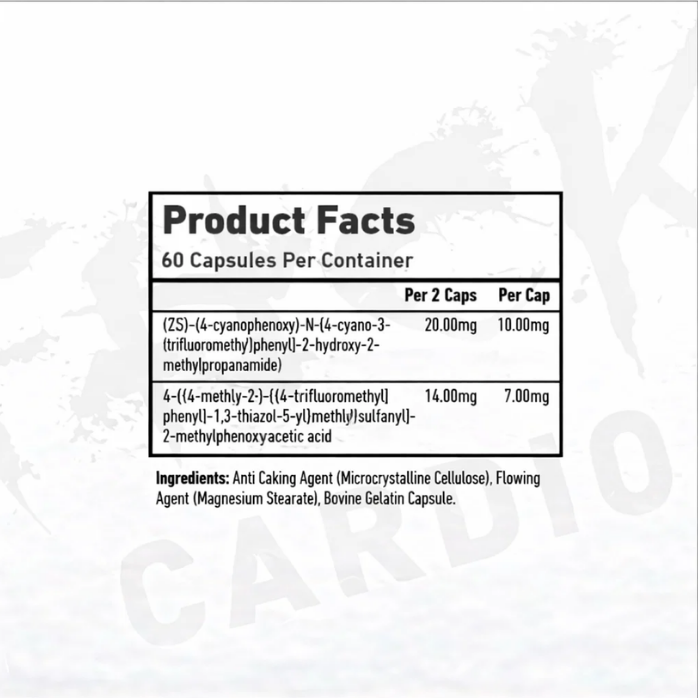 TWP Ostarine + Cardarine 60 capsules