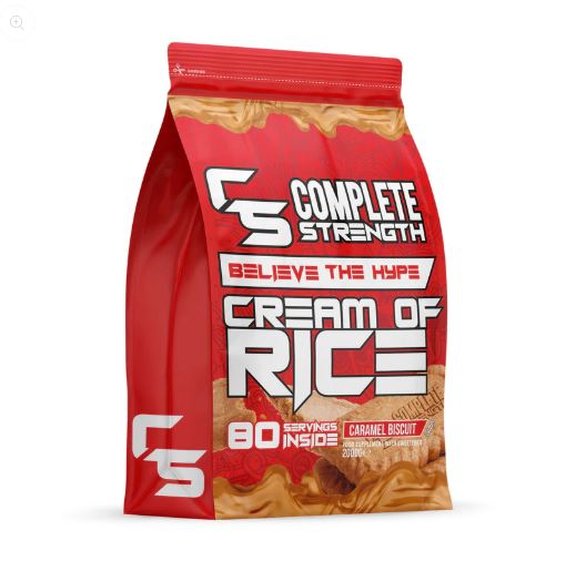 Complete strength cream of rice 2kg caramel biscuit