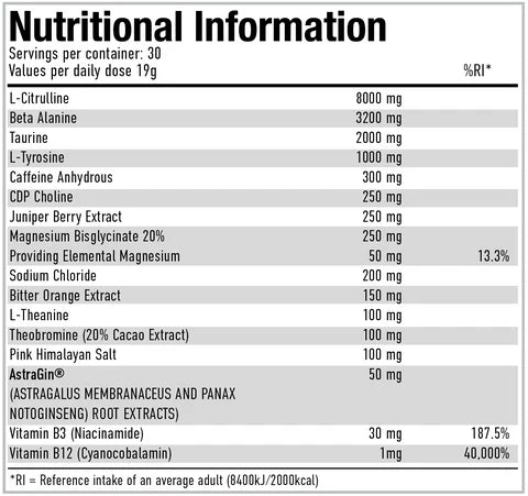 Per4m - PRE - Stim Pre-Workout