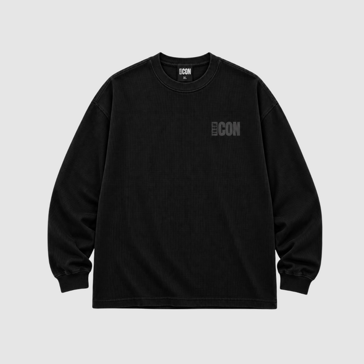 Iron Icon - Waffle Knit Tee - Long Sleeve