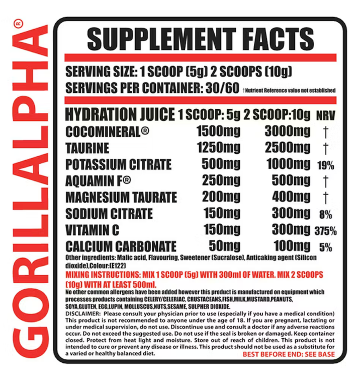Gorilla Alpha - Hydration Juice