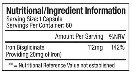 TbJP - Iron - 60 Capsules