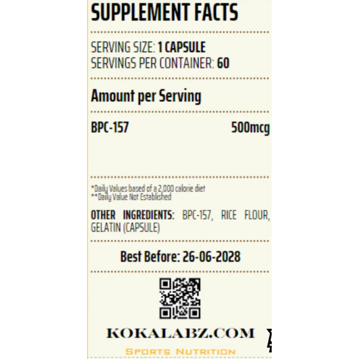 Koka Labz - BPC-157 - 60 Servings