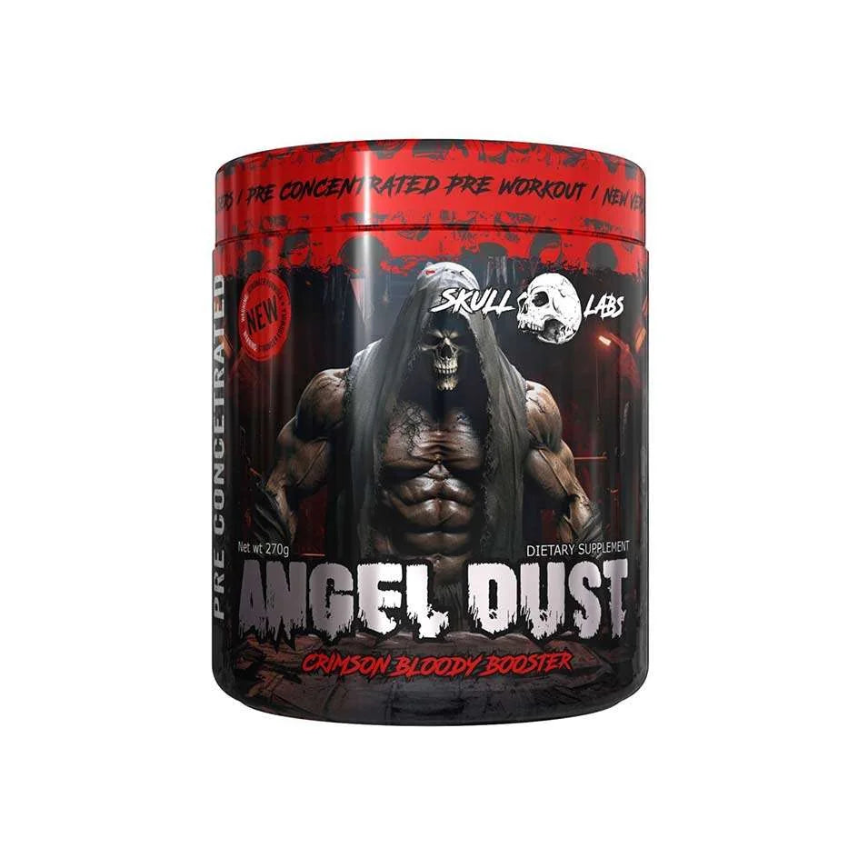 Skull Labs Angel Dust pre workout tub front label