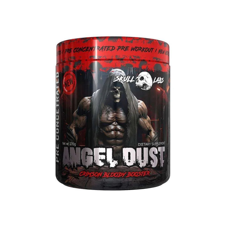 Skull Labs Angel Dust pre workout tub front label