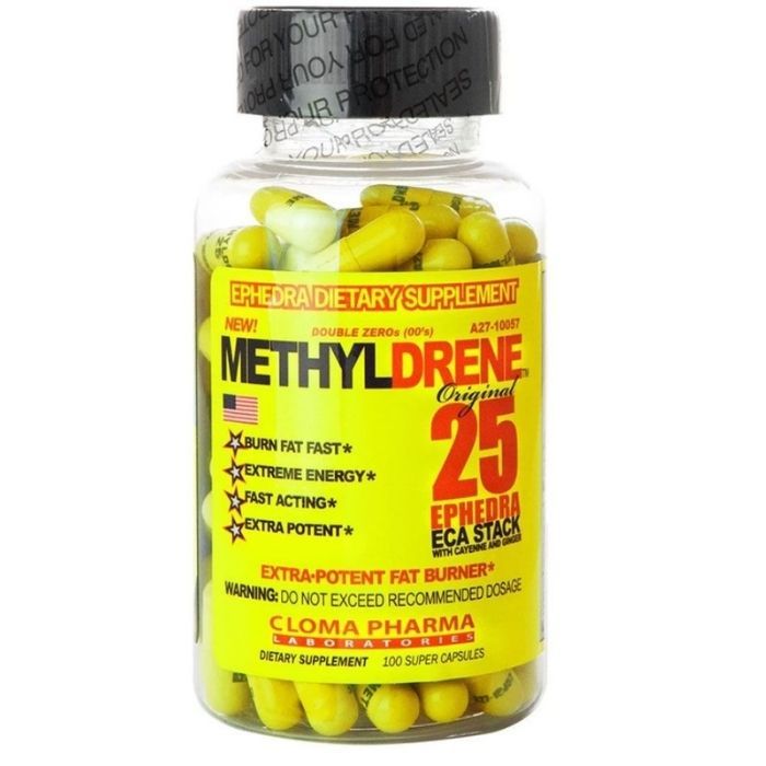 Cloma Pharma Methyldrene ECA 25 - 100 Caps