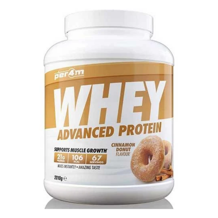 cinamon donut per4m whey protein