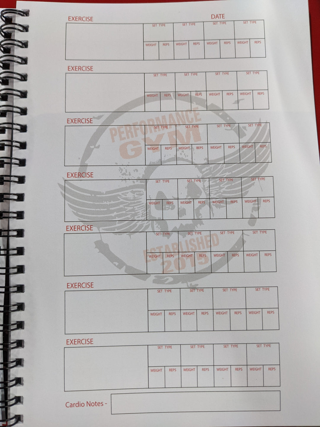 Performance Supplements - A5 Training Diary
