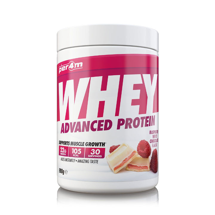 raspberry white chocoate per4m whey 900g