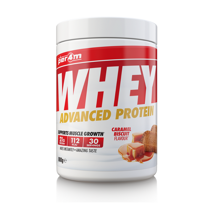 caraml buscuit per4m whey 900g