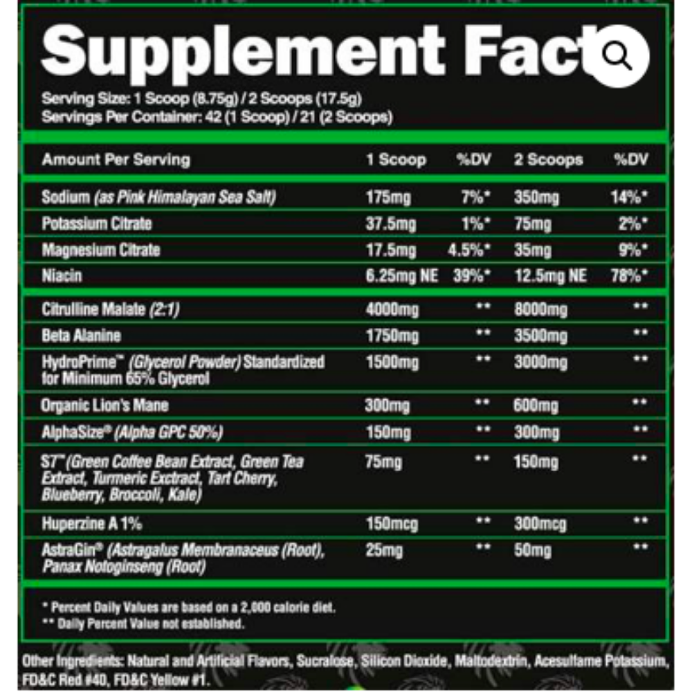 Alpha Lion – Superhuman Pump – Non Stim (Pre-workout)