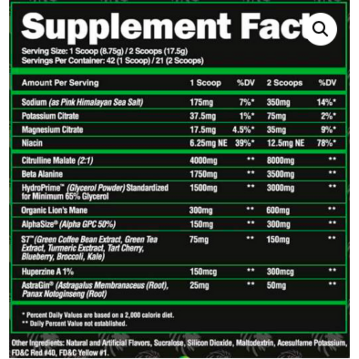 Alpha Lion – Superhuman Pump – Non Stim (Pre-workout)