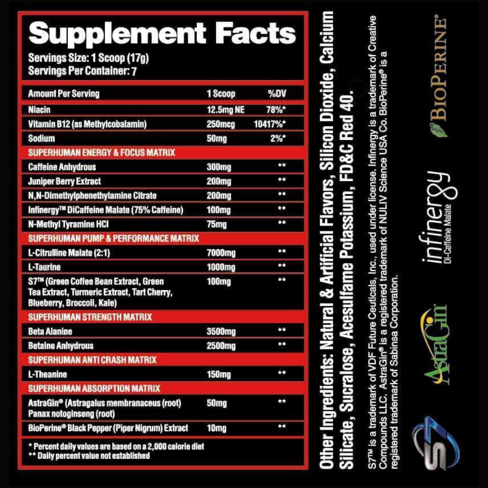 Alpha Lion – Superhuman Supreme – High Stim (Pre-workout)