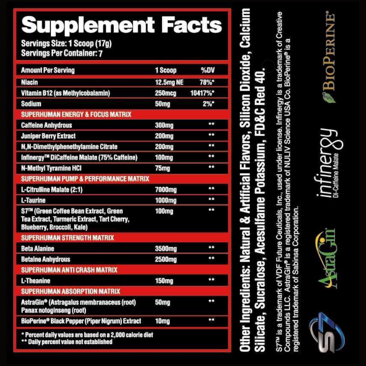 Alpha Lion – Superhuman Supreme – High Stim (Pre-workout)