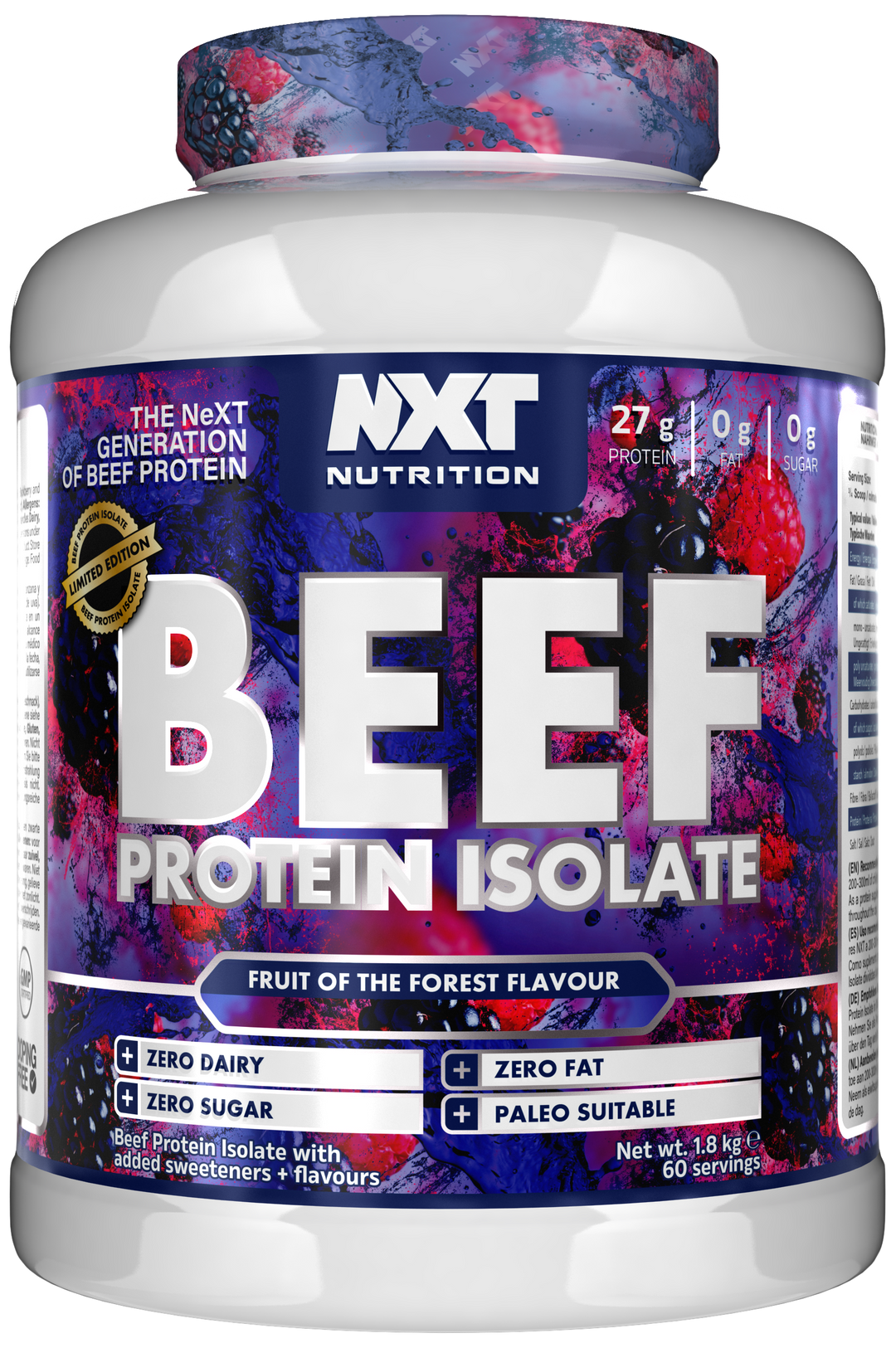 fruits of the forest NXT Beef Isolate Protein Powder