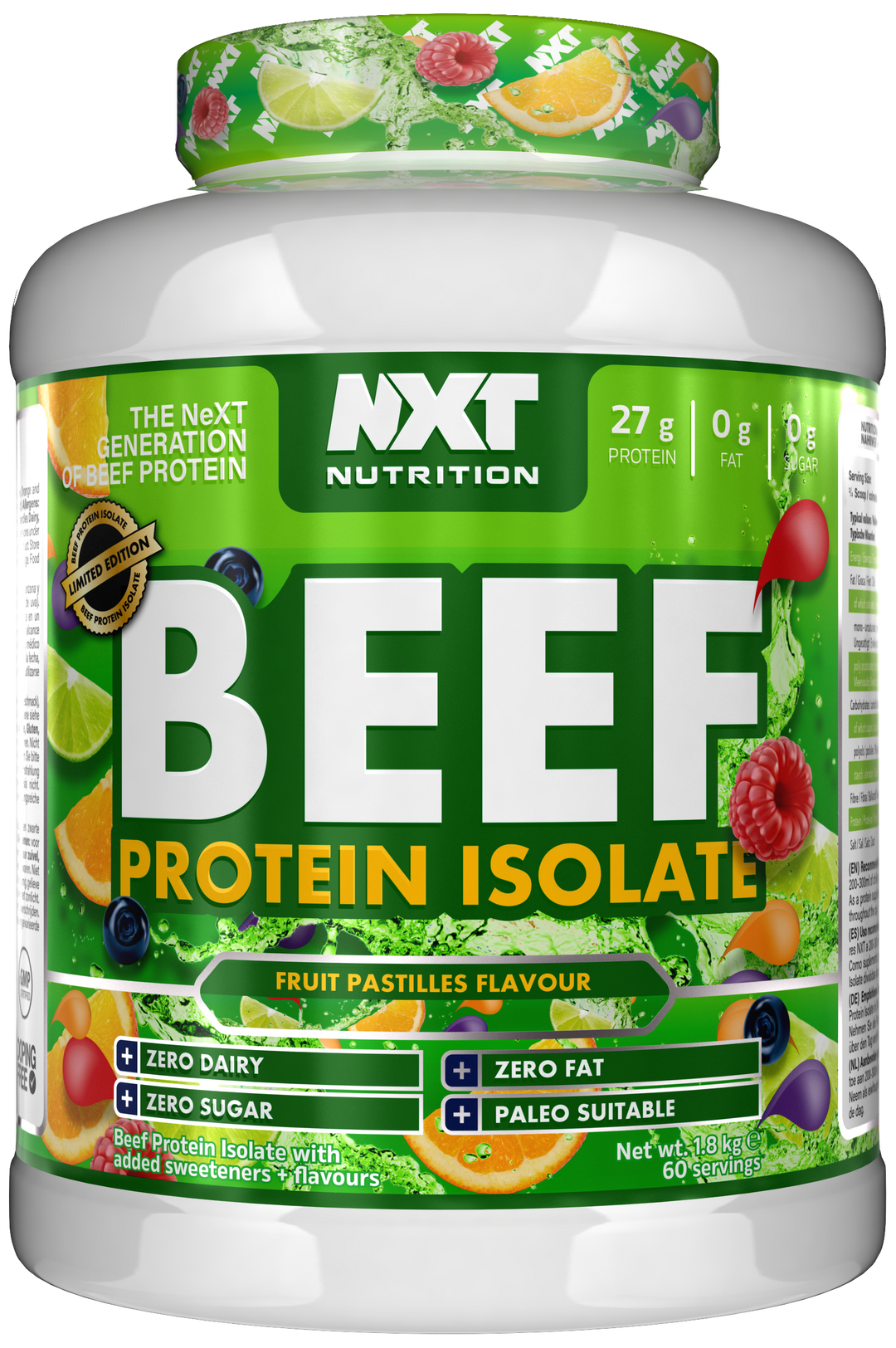 NXT Beef Isolate Protein Powder pastille flavour