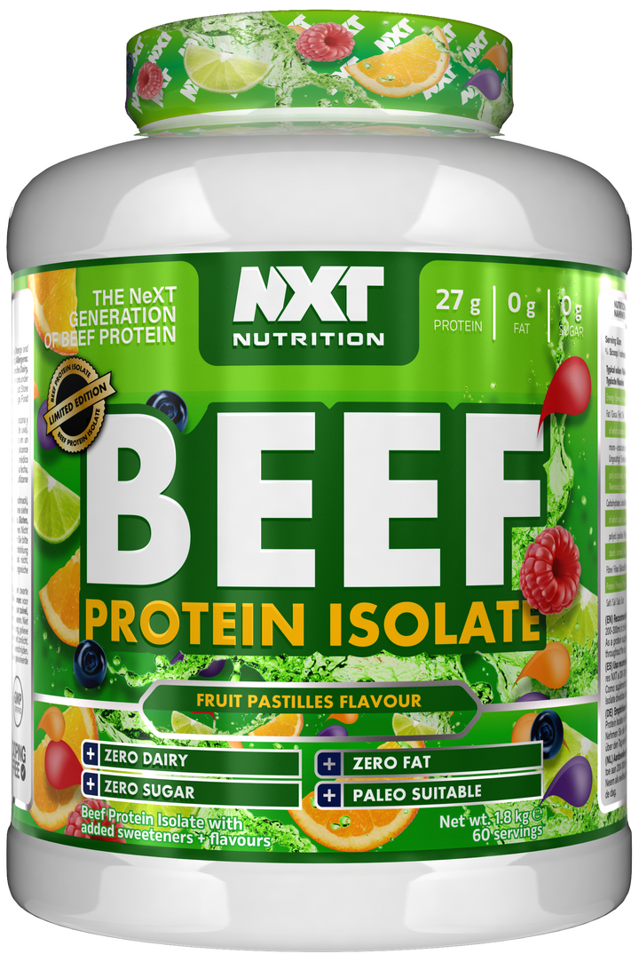 NXT Beef Isolate Protein Powder pastille flavour