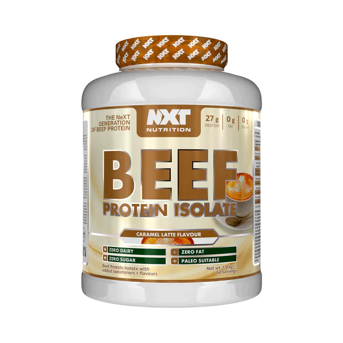 caramel latte NXT Beef Isolate Protein Powder