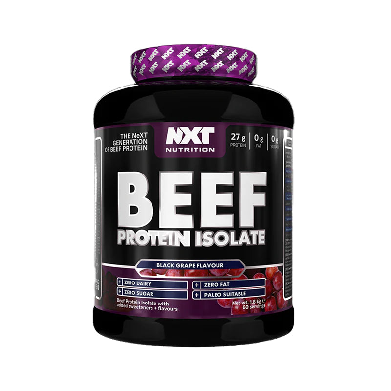 black grape NXT Beef Isolate Protein Powder