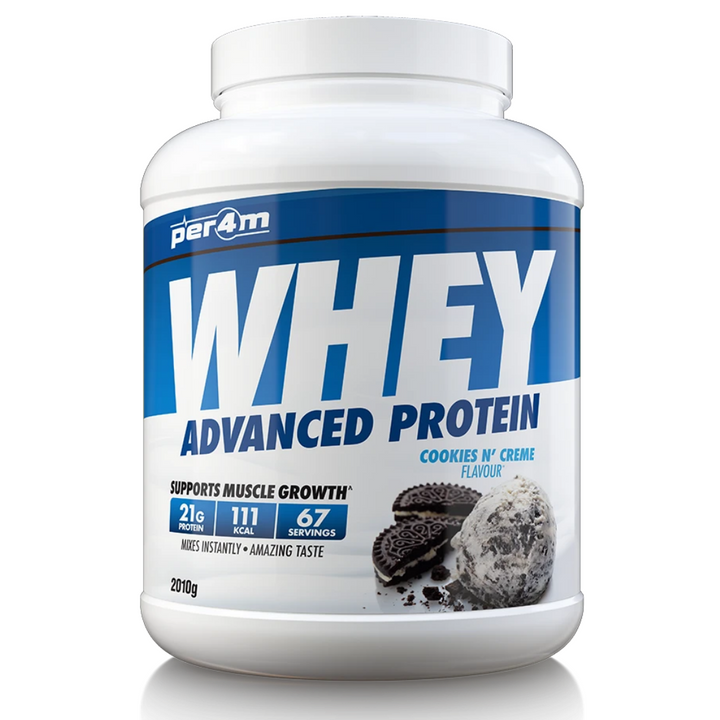 cookies n' cream PER4M Whey Protein