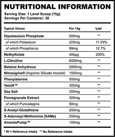 Supplement Needs - Pre Pump+ - 30 servings (Pre-workout)